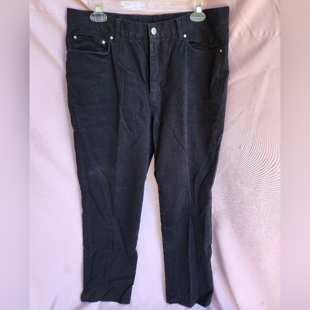 Black Corduroy Slacks Jones New York Women's Size 14